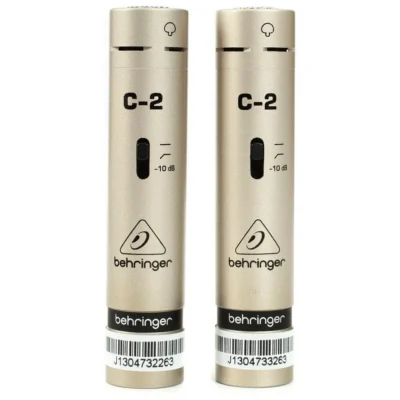 Behringer C-2 Matched Studio Condenser Microphones Pair of 2 mic's