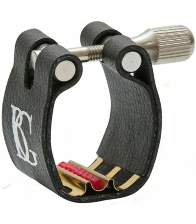 BG Ligature and Cap Eb Clarinet Revelation Brass support Red Sling