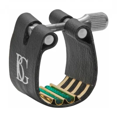 BG Ligature and Cap Bass Clarinet SUPER Revelation Gold Plated Support
