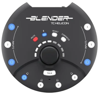 TC Helicon Portable 12 x 8, 12 x 2 USB Interface Stereo Blender Mixer