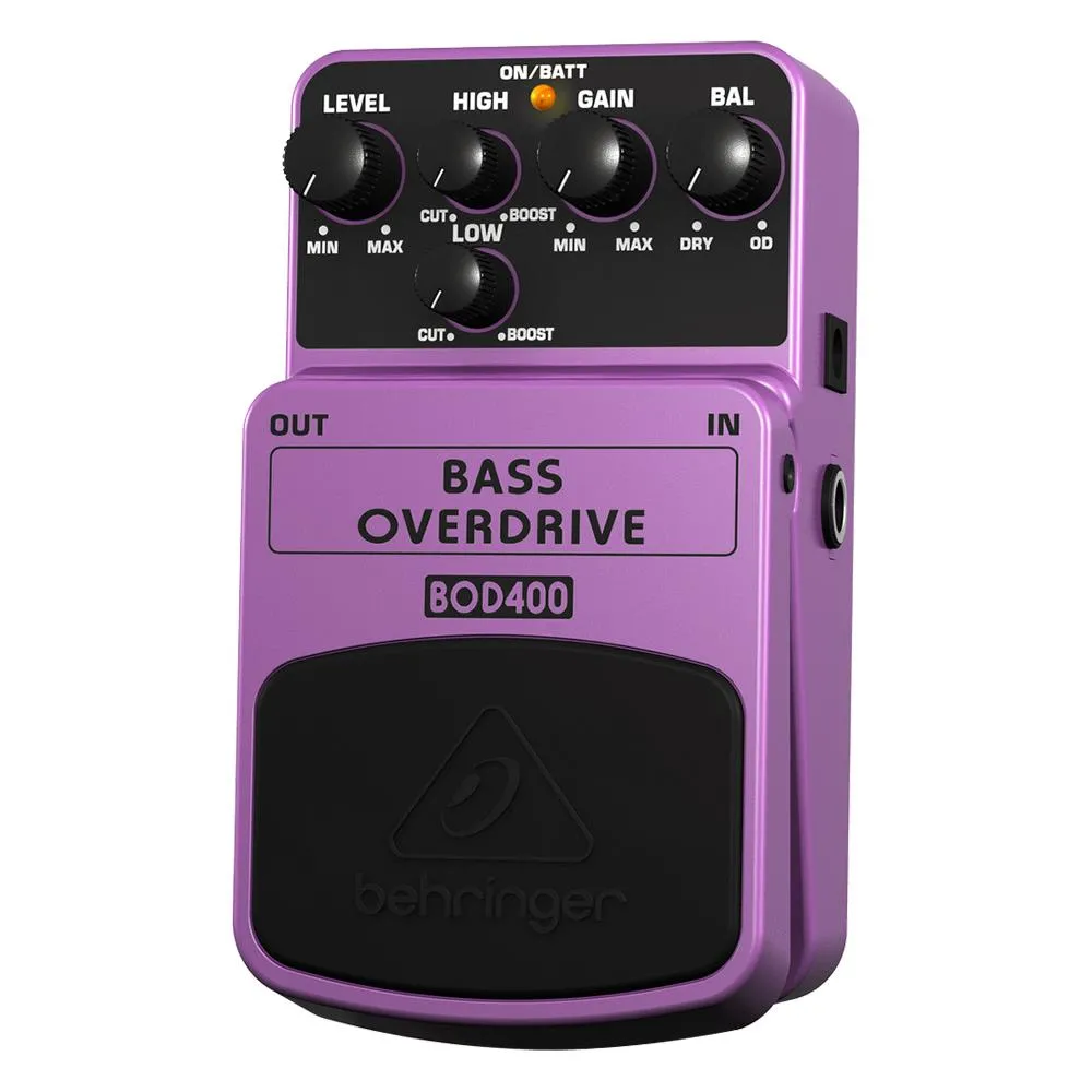 The Behringer Authentic Tube-Sound BOD400 Bass Overdrive Effects Pedal