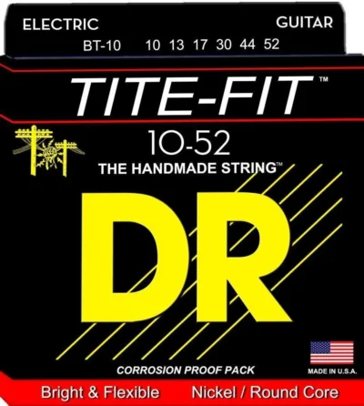 DR Strings Tite-Fit  Big n Heavy Nickel Electric Guitar Strings 10 - 52