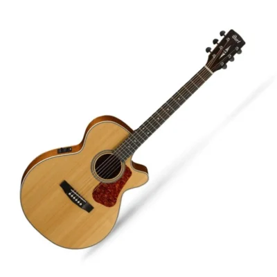 Cort L100F NS Concert Cutaway Acoustic / Electric Guitar Satin Natural