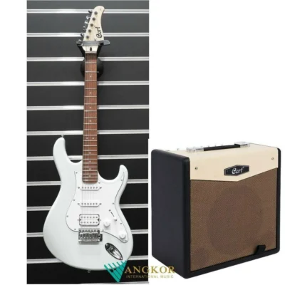 Cort G110 Electric Guitar Sonic Finish c/w Cort CM15R 15W Guitar Amp