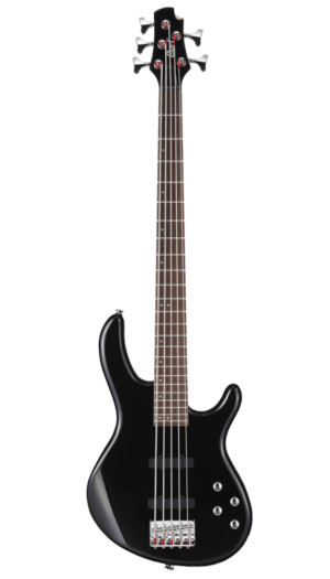 Cort Action V Plus 5-String Electric Bass Guitar in Black