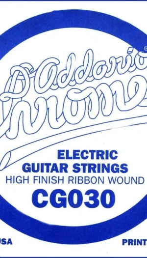 D'Addario CG030 Flat Wound Electric Guitar Single String .030
