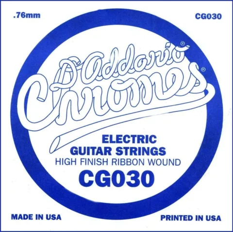 D'Addario CG030 Flat Wound Electric Guitar Single String .030