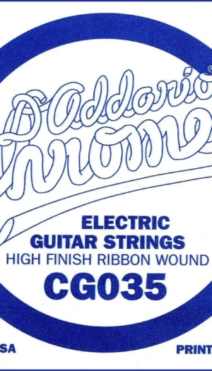 D'Addario CG035 Flat Wound Electric Guitar Single String .035