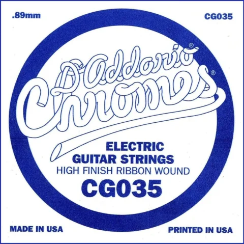 D'Addario CG035 Flat Wound Electric Guitar Single String .035