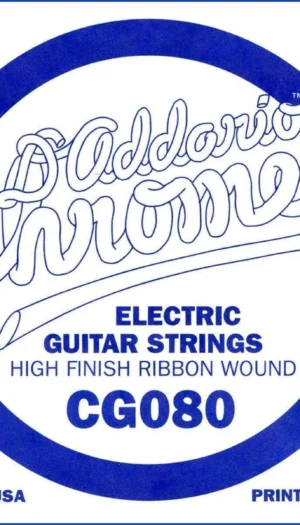 D'Addario CG080 Flat Wound Electric Guitar Single String .080