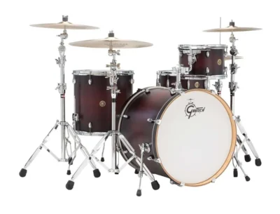 GRETSCH Catalina Maple 4 Piece Drum Kit Satin Deep Cherry Burst