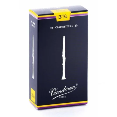 Vandoren Traditional Bb Clarinet Reeds Strength 3.5 Box of 10 reeds CR1035