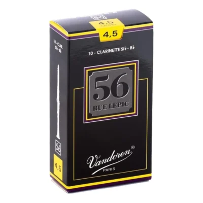Vandoren 56 Rue Lepic Bb Clarinet Reeds Strength 4.5 , Box of 10 Reeds