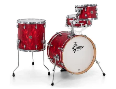 GRETSCH CATALINA CLUB 4-Piece Shell Fusion Drum KIT  Red Satin Flame