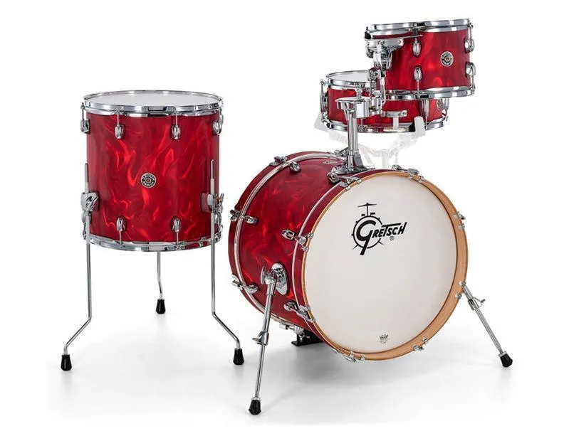 GRETSCH CATALINA CLUB 4-Piece Shell Fusion Drum KIT Red Satin Flame