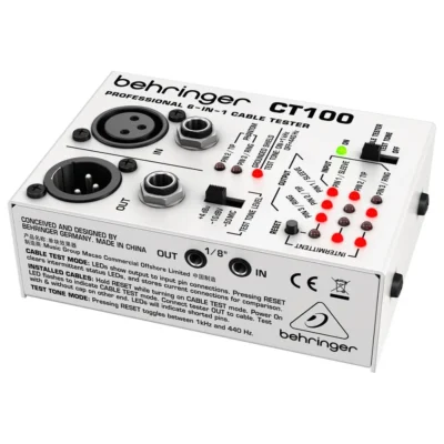 The Behringer Professional 6-in-1 CT100 Micro-Processor Controlled Cable Tester