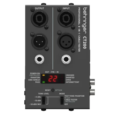 The Behringer Professional CT200 Micro-Processor Controlled Cable Tester