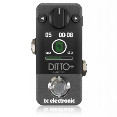 TC Electronic Ditto+ Looper Pedal - 60-minute, Multi-session Looper Pedal