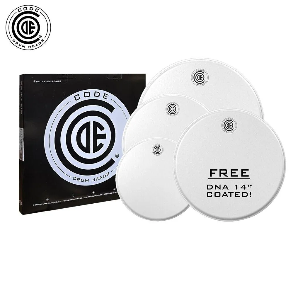 Code DNA Coated PackFusion+ 10,12,16 with FreeDNA coated Snare Head