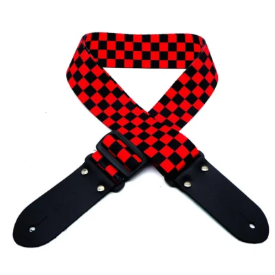 DSL DP20-CHECK-RED Guitar Strap