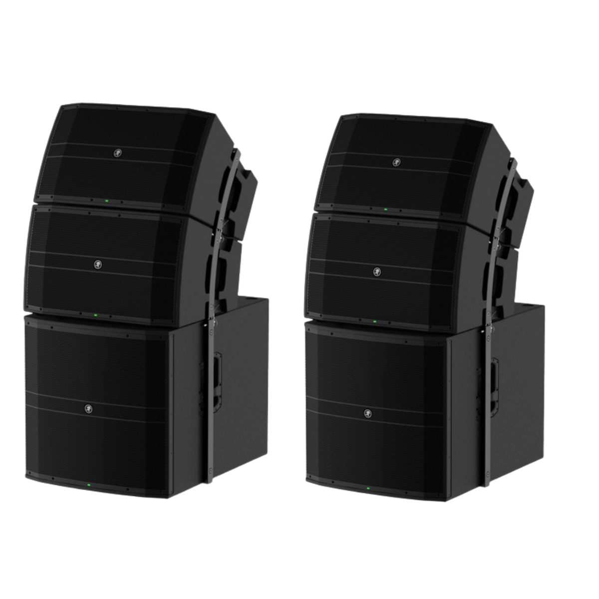 Mackie 12000W Sound System Line Curvature Array DRM12A x 4 - DRM18S x 2