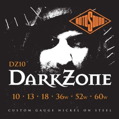 RotoSound DZ10 Nickel Plated Darkzone Electric Guitar Strings 10 - 60