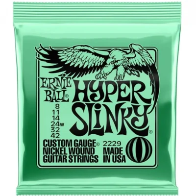 Ernie Ball 2229 Hyper Slinky Nickel Wound Electric Guitar Strings - .008-.042