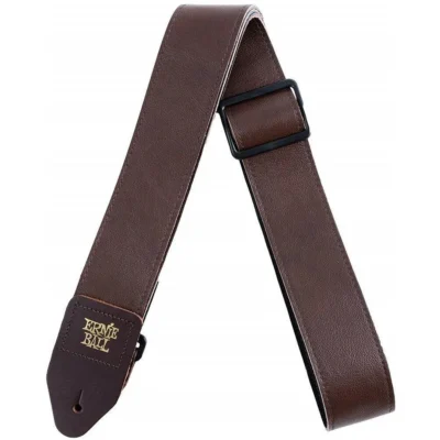 Ernie Ball 2" Tri-Glide Italian Leather Guitar Strap - Brown E4135