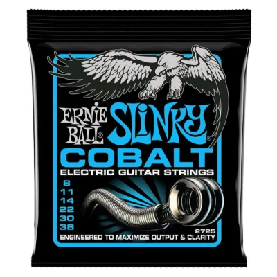 Ernie Ball 2725 Extra Slinky Cobalt Electric Guitar Strings Gauge 8 - 38 EB2725