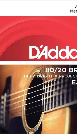 D'addario EJ12 3 sets 80/20  Bronze, Medium Acoustic Guitar Strings , 13 - 56