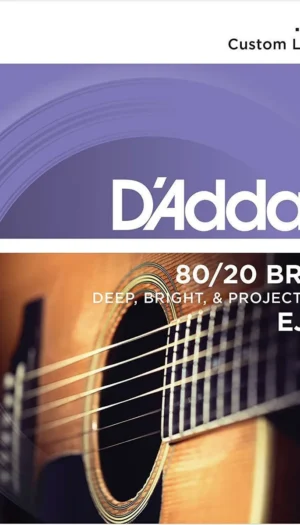 D'Addario EJ13- 3 sets  80/20 Bronze  Acoustic Guitar Strings 11 - 52