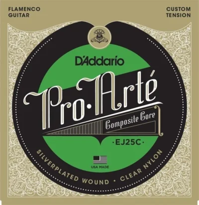 D'Addario EJ25C Pro-Arte Composites Flamenco Guitar Strings - Silver Wound/Clear