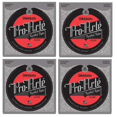 D'Addario EJ30 4 SETS Rectified Classics Normal Tension Classical Guitar Strings