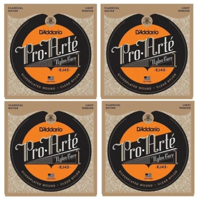 D'Addario EJ43 Pro-Arte Light Tension Classical Guitar Strings 4 - sets
