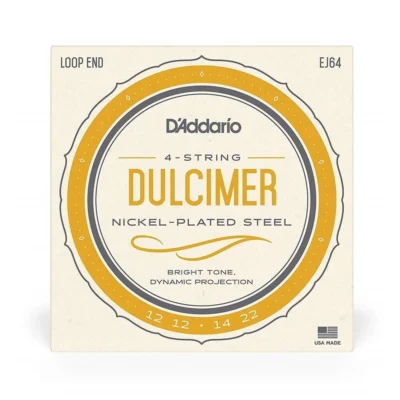 D'Addario EJ64 Nickel Plated Steel 4-String Dulcimer Strings J64