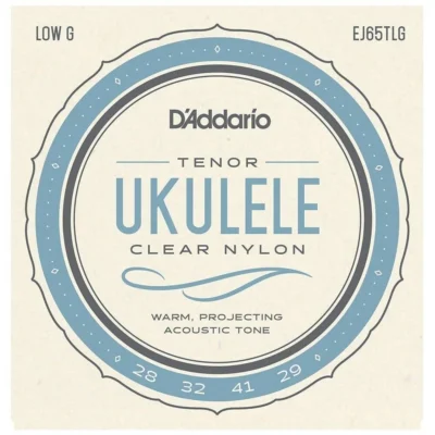 D'Addario Pro-ArtǸ Cust Extruded Tenor Ukulele Strings Low G Clear Nylon