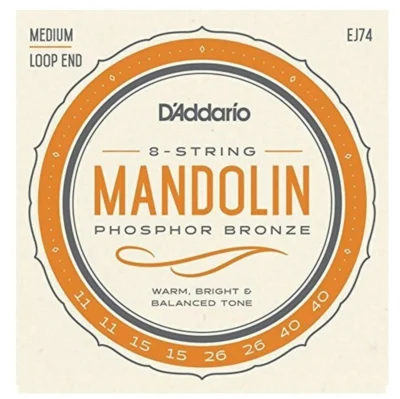 D'Addario EJ74 Phosphor Bronze Mandolin Strings Set  Medium 11 - 40