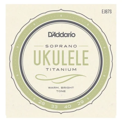 D'Addario EJ87S Titanium Ukulele Strings, Soprano
