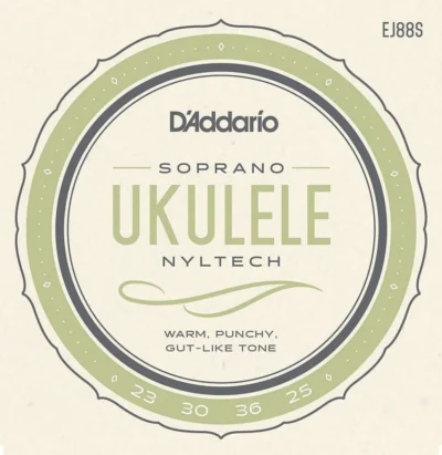 D'Addario EJ88S Nyltech Ukulele Strings, Soprano string set