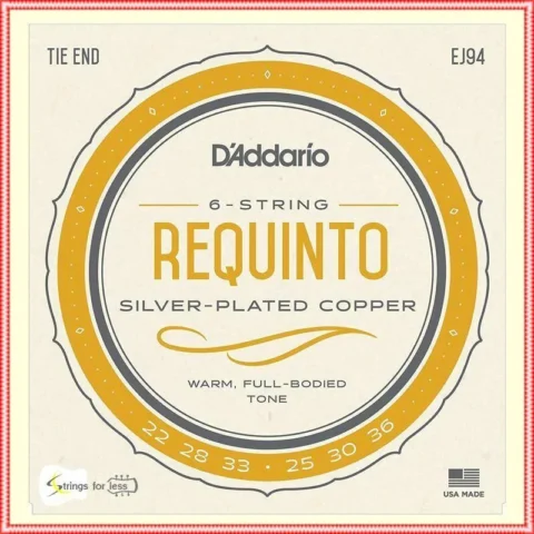 D'Addario EJ94 Set REQUINTO Silver ON Nylon Guitar Strings