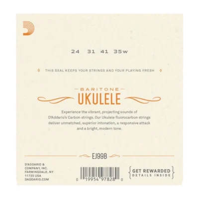 D'Addario EJ99B Pro-ArtǸ Carbon Ukulele Strings, Baritone