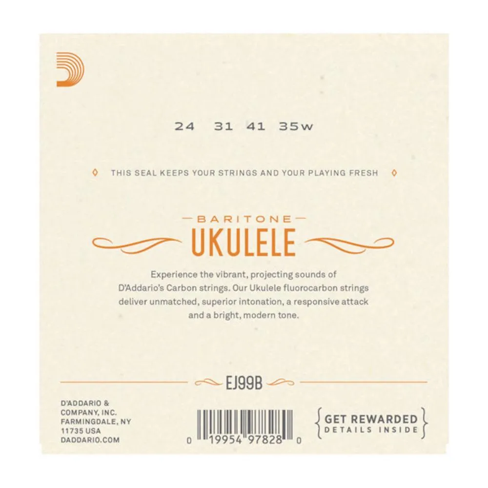 D'Addario EJ99B Pro-ArtǸ Carbon Ukulele Strings, Baritone