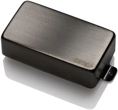 EMG 60 Active Ceramic Humbucker Electric Guitar Pickup Brushed Black Chrome