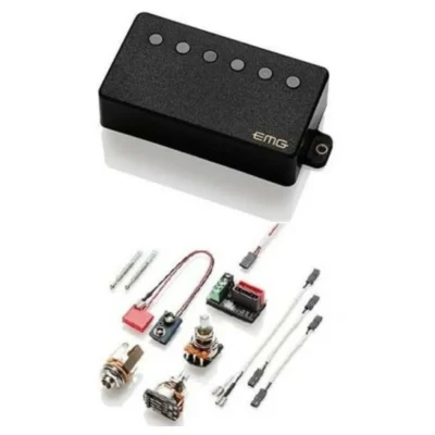 EMG EMG-66 Humbucking Active Electric Guitar Pickup Black  EMG66B