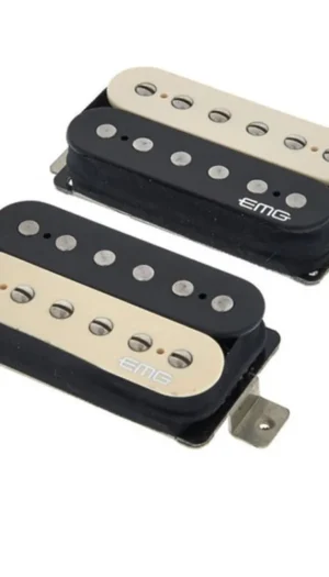 EMG Jim Root Daemonum  Humbucker F-Spaced Pickup Set - Zebra - Long Shaft