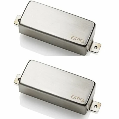 EMG M86 - M-80 / M-60 Mini Humbucker Pickup Set, Brushed Chrome