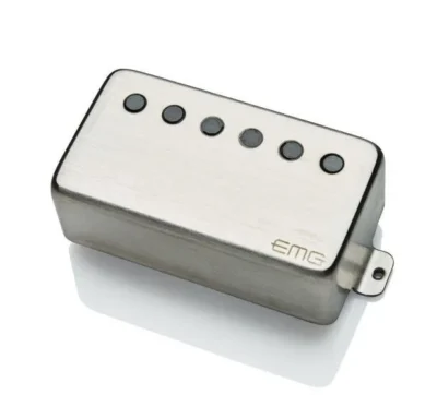 EMG 66TW Active Humbucker Guitar Pickup with Pots and Wiring Brushed Chrome