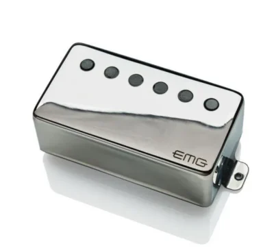 EMG 66TW Active Humbucker Guitar Pickup with Pots and Wiring Chrome