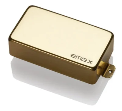 EMG 81X Active X Preamp Humbucker Guitar Pickup with Pots and Wiring Gold