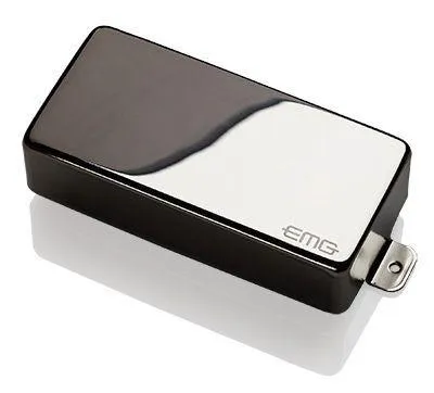 EMG 85-7HX Active X Preamp Humbucker 7 String Guitar Pickup with Pots and Wiring Black Chrome